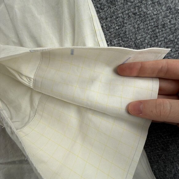 Brooks Brothers Cotton Yellow Traditional Non-Iron Check 15 33 Shirt Men Adult - Picture 13 of 16